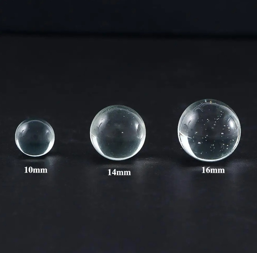 20pcs Transparent Solid Glass Marbles 10/14/16mm Slingshot & Games - NEW