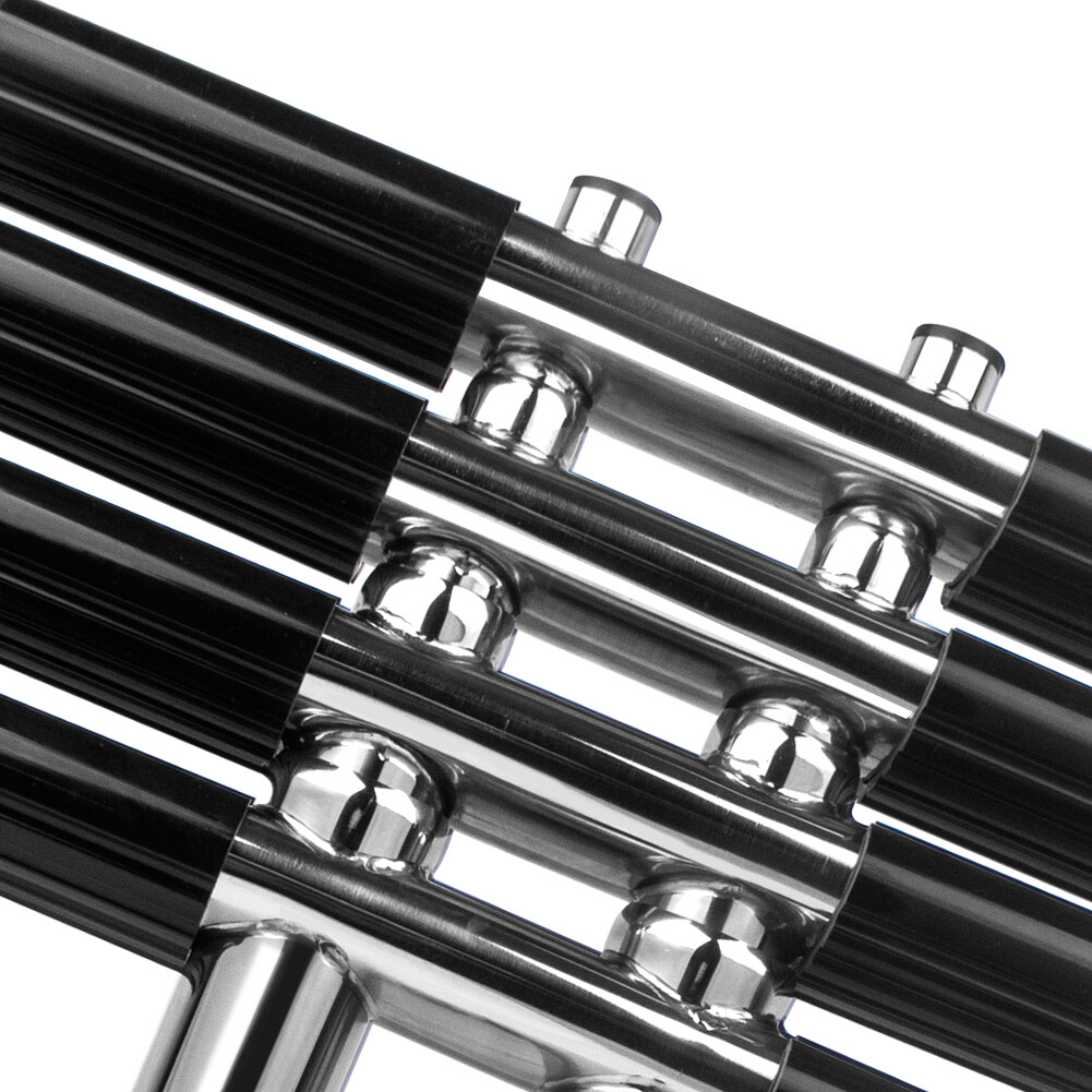 4 Steps Boat Ladder Stainless Steel Telescoping Ladder Transom Mount Extension