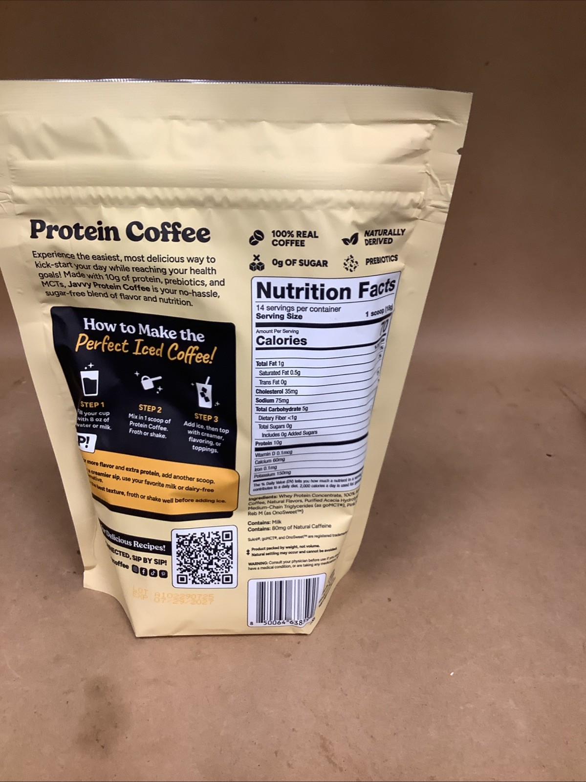 Javvy Original Instant Protein Coffee - 8.8oz
