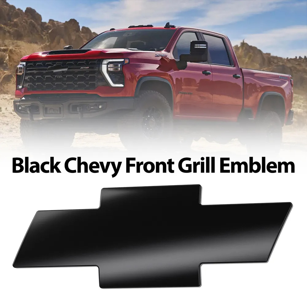 Front Grille Emblem Black Bowtie For Chevrolet Silverado 2000-06 Tahoe Suburban