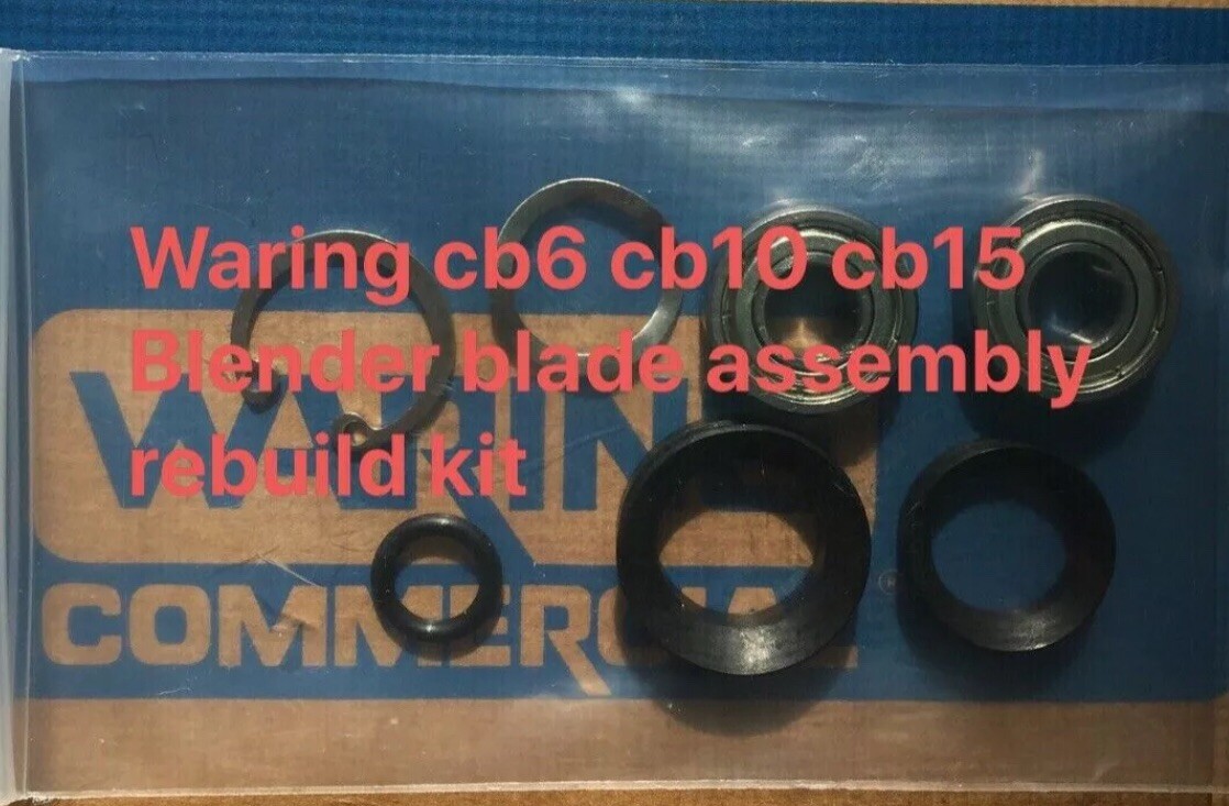 2 pieces bearings 018386+V-seals REBUILD KIT for Waring cb6 cb10 cb15 blender