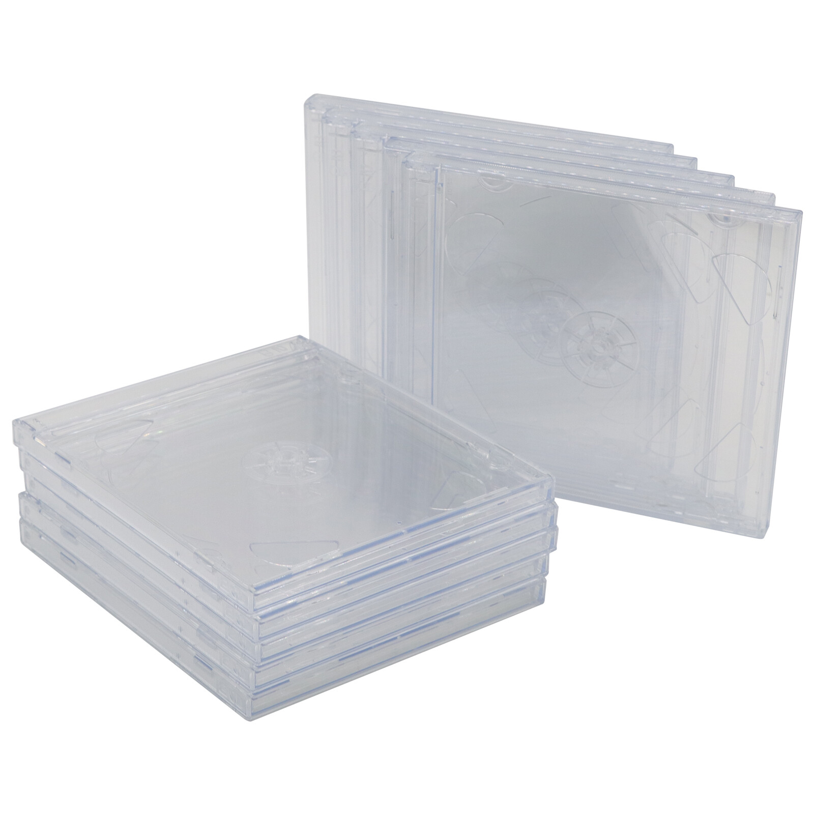 1x STANDARD Double CD Jewel Case 2-Disc with Tray 10.4mm (2 CD) Lots Clear Cover