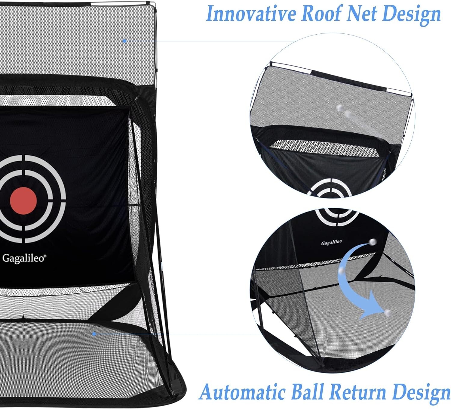 Galileo 9X7 Pop Up Golf Net Hitting Training Practice Net for Backyard