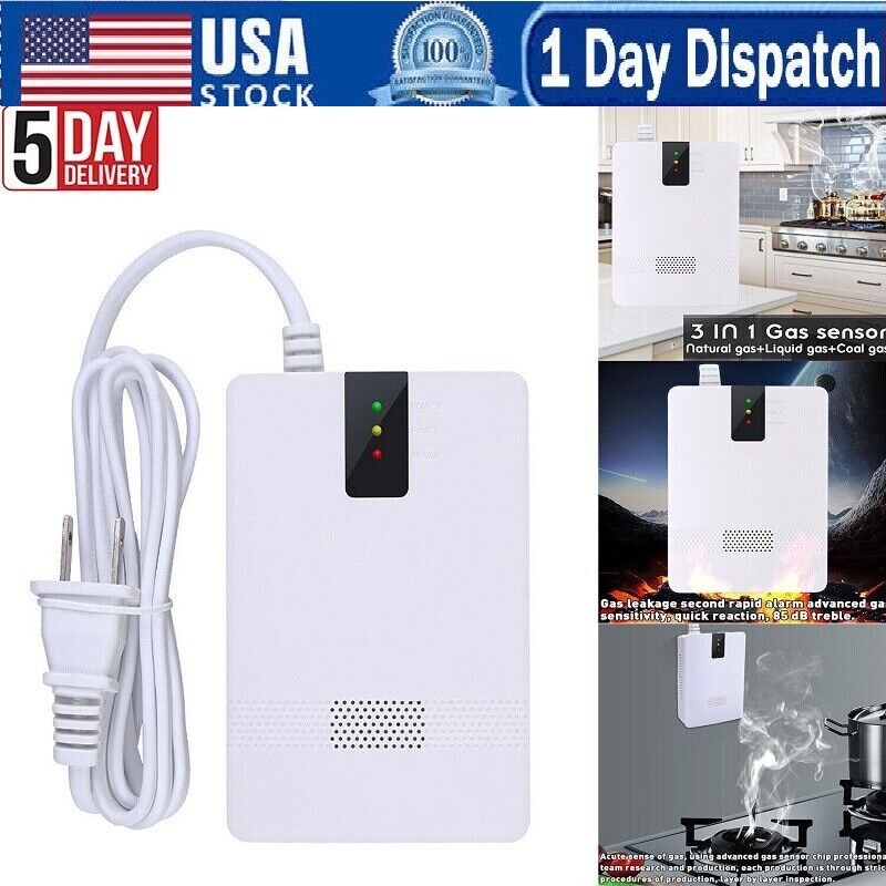 Portable Gas Leak Detector Tester Propane Methane Natural Gas Alarm Sensor Safe