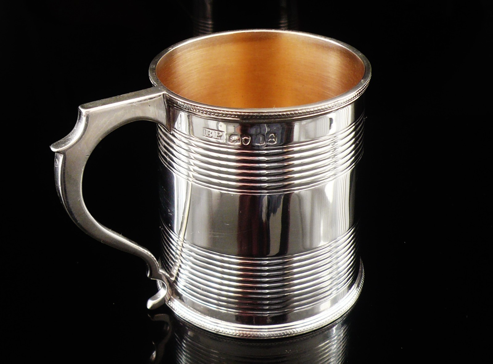 Antique Sterling Silver Tankard, Benjamin Preston, Hallmarked London 1826