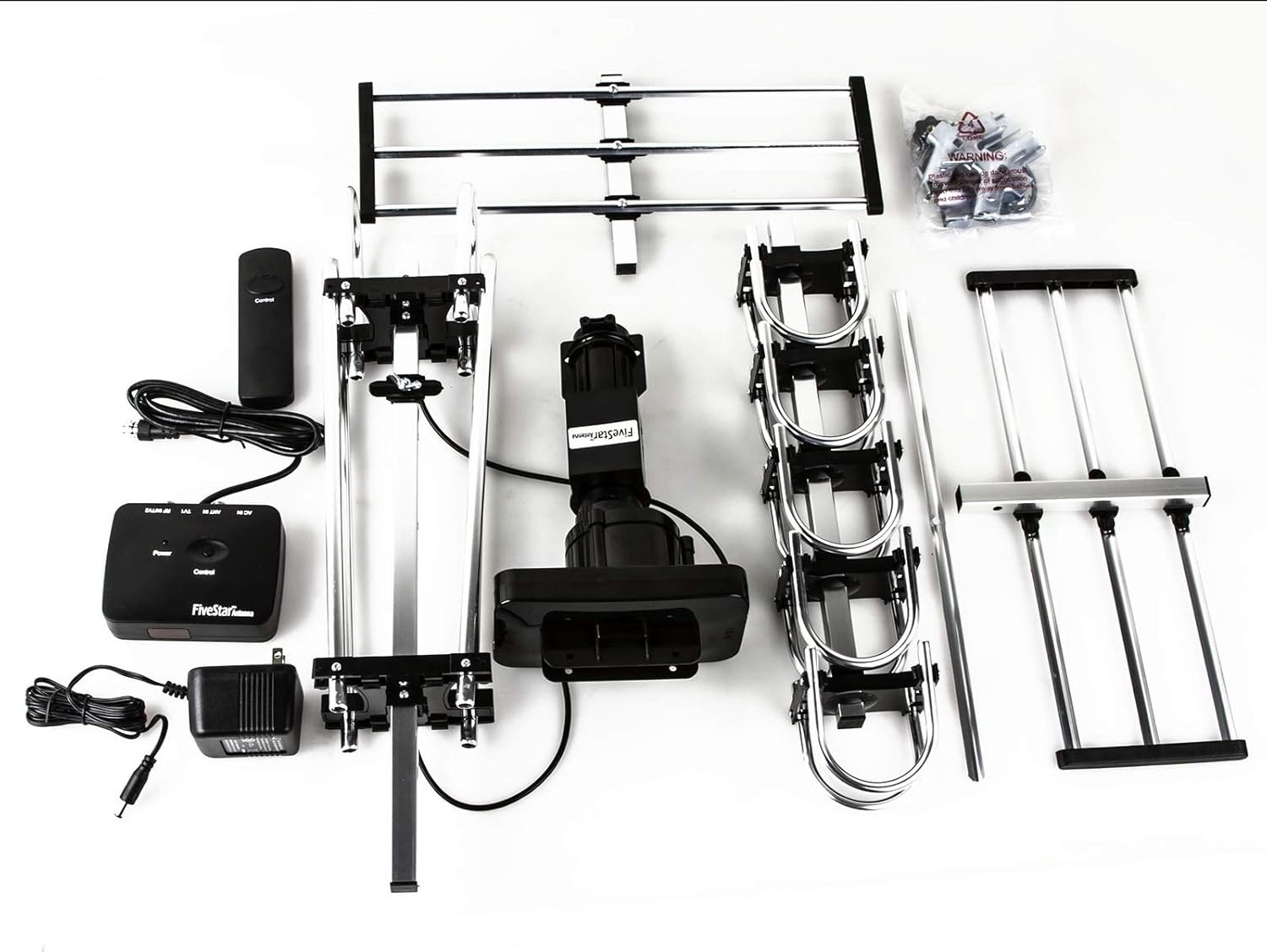 Outdoor HD TV Antenna Strongest Up to 200 Miles Long Range with Motorized 360 De