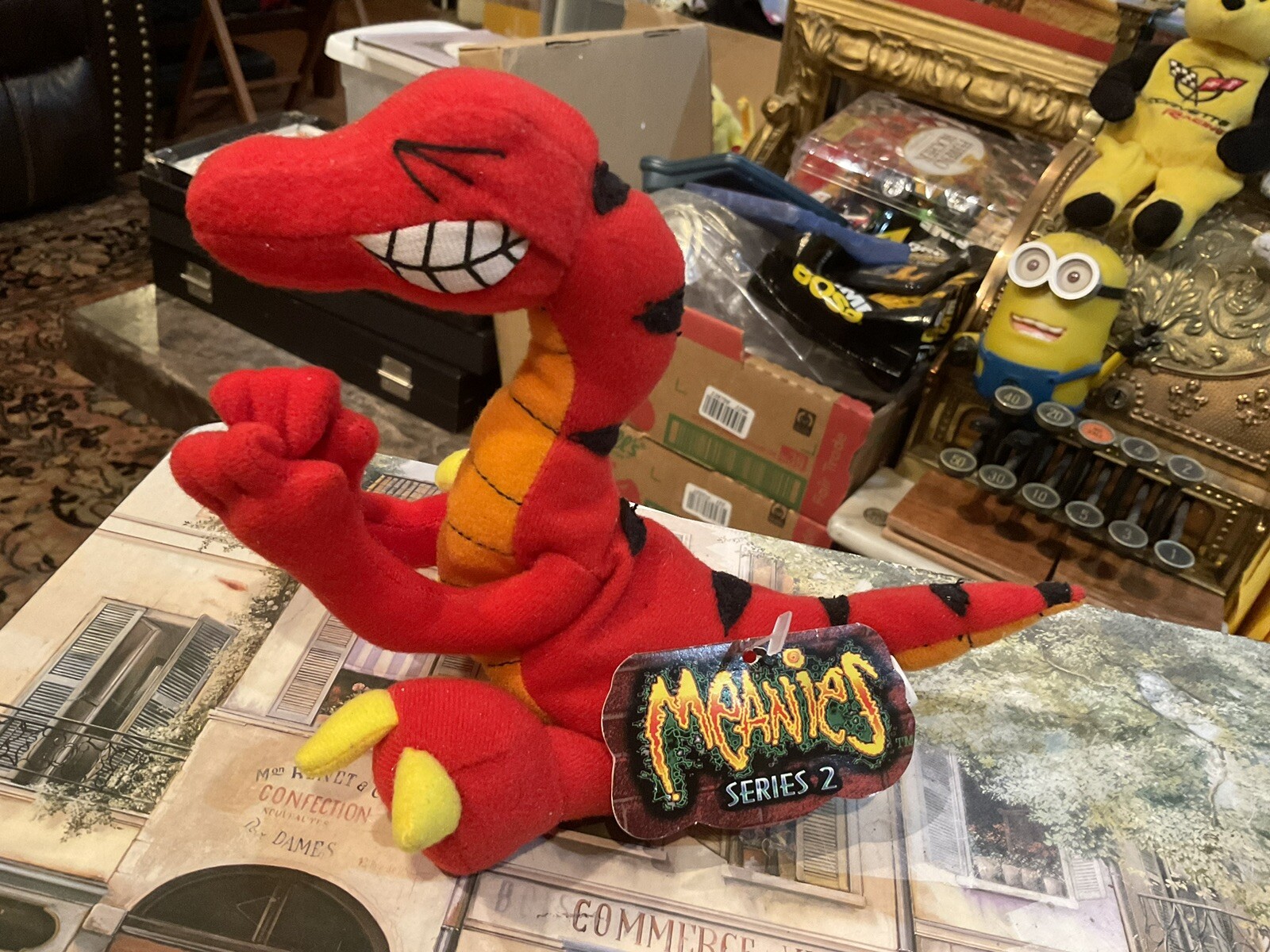 NWT VELOCICRAPPER SERIES 2. MEANIES BEANIES TOY PLUSH IDEA FACTORY 1998