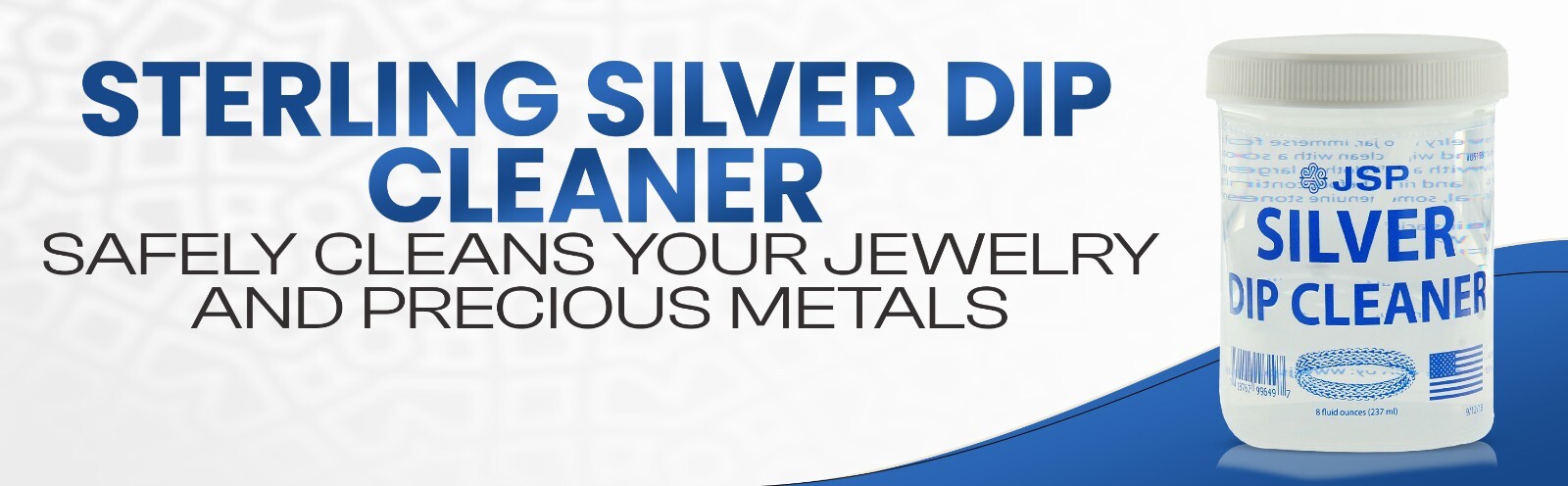 2 Sterling Silver Dip Cleaner Tarnish Remover 925 Jewelry Cleaning Solution 8oz