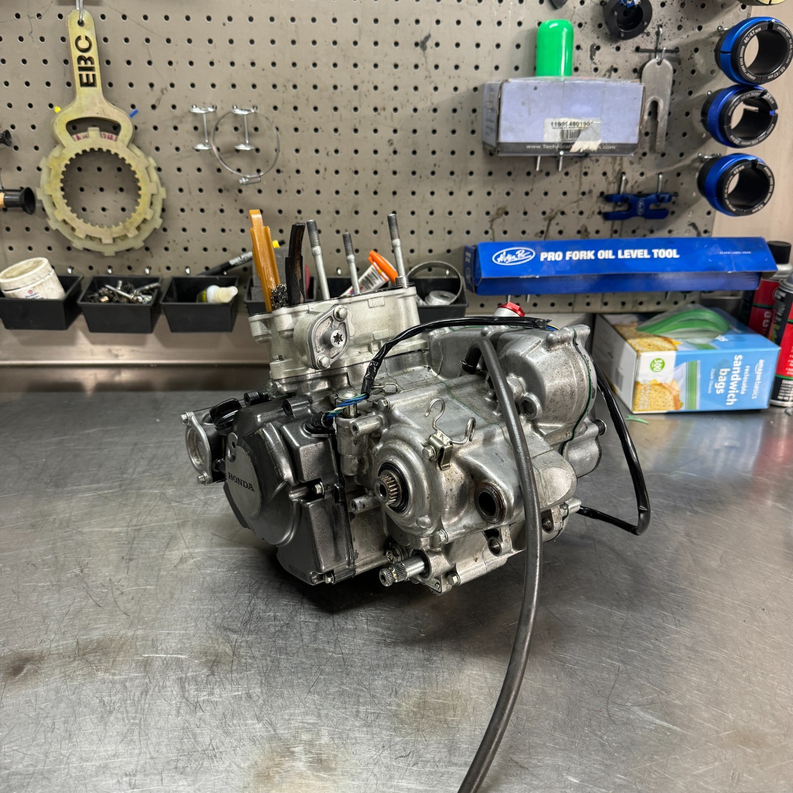 07-24 Honda CRF150R Engine Rebuild Service Complete Bottom Top End Vapor Blast