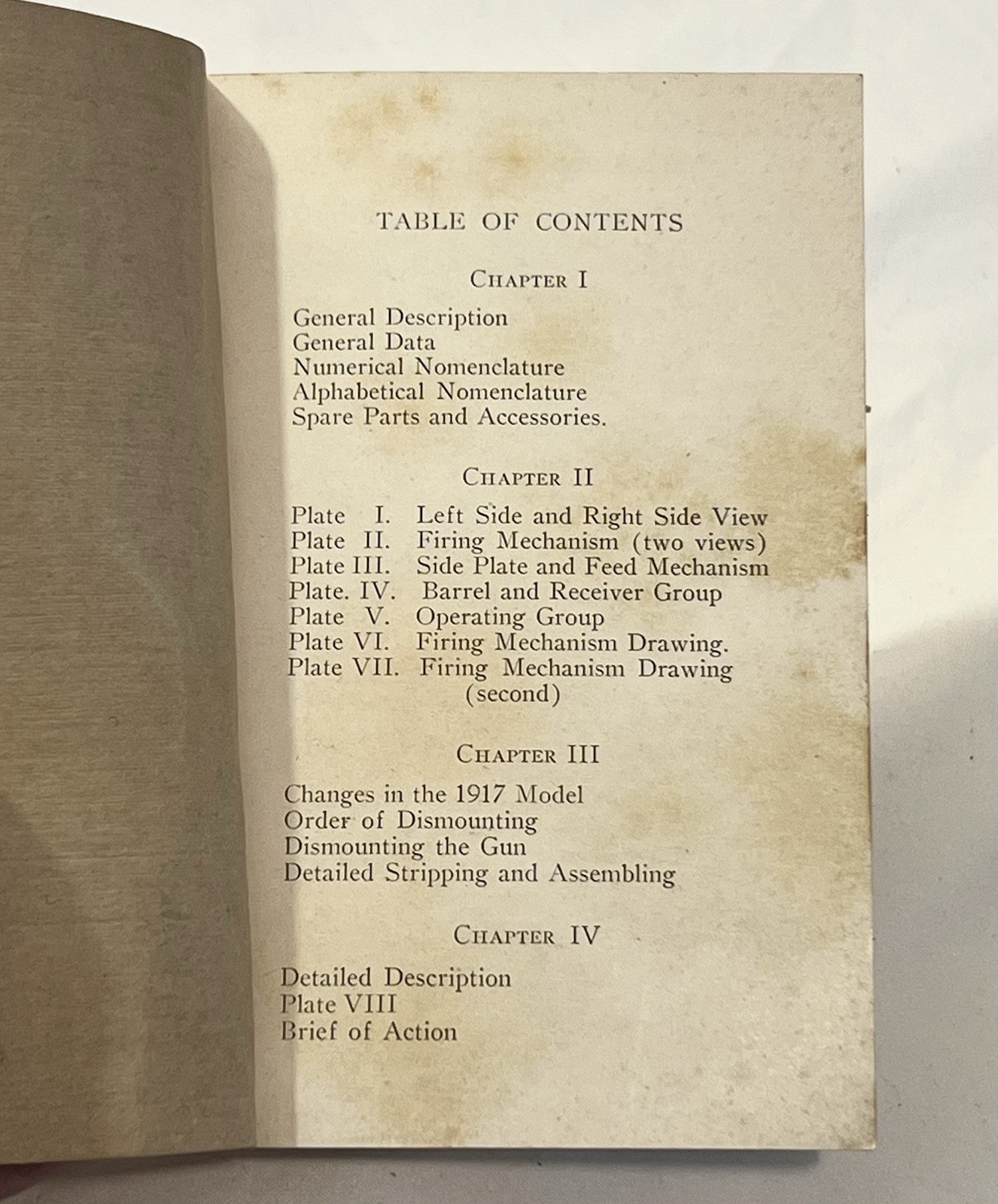 Handbook of the Marlin Aircraft Machine Gun, Model of 1917, Rev. 5/27/18.
