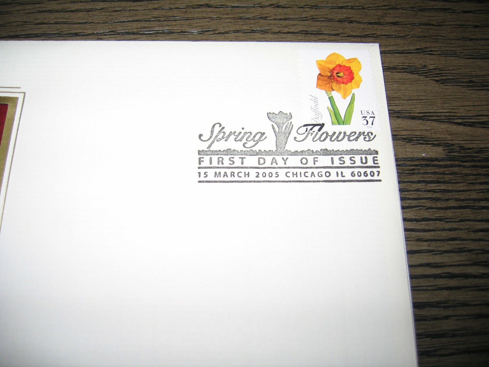 2005 SPRING FLOWERS DAFFODIL Gold GOLDEN Replica Cover STAMP