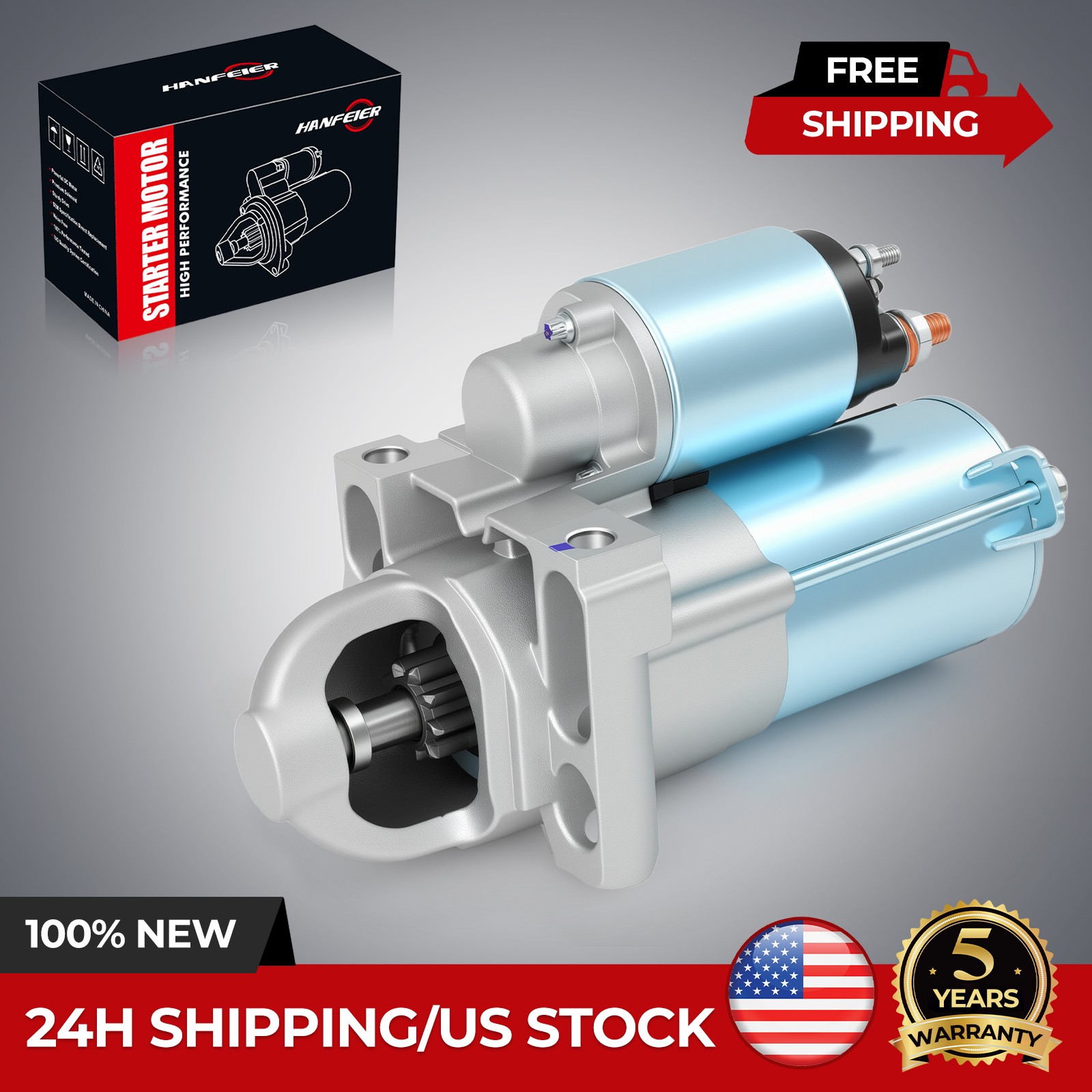 6494 Starter For Chevrolet Silverado 5.3L C15002004-2008 89018123 410-12257