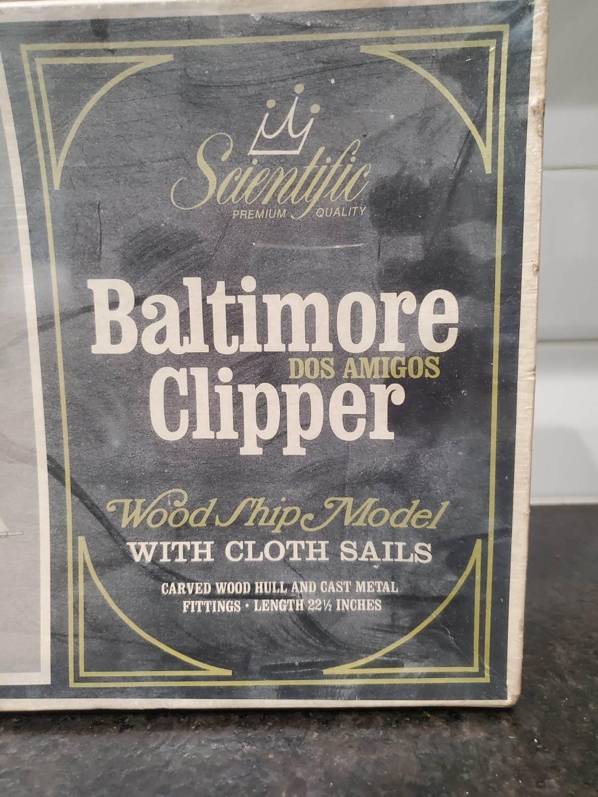 Scientific Models BALTIMORE CLIPPER Dos Amigos Wooden Ship Model Kit NOS Sealed