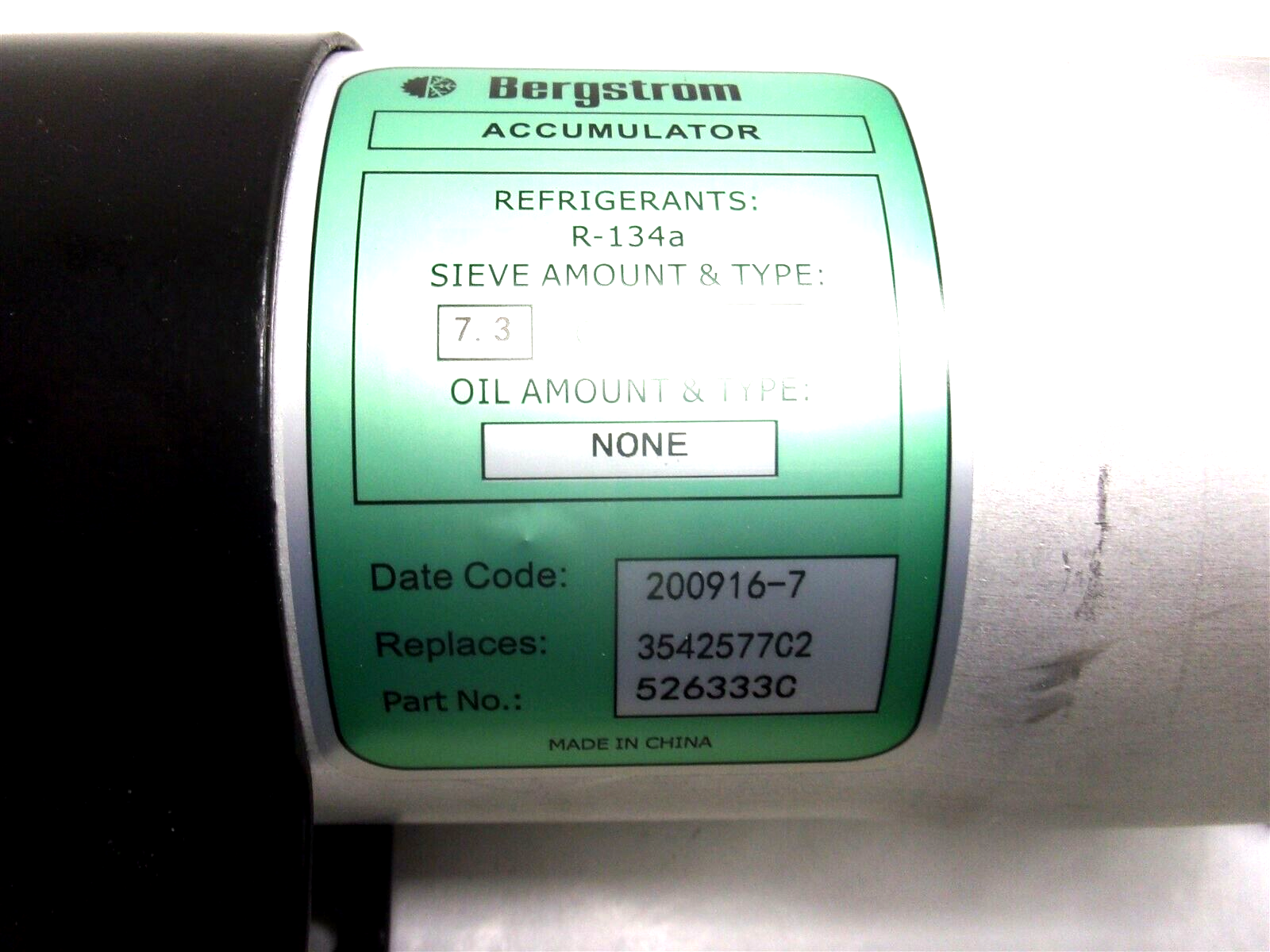 3542577C2 OEM INTERNATIONAL BERGSTROM AC ACCUMULATOR RECEIVER DRIER 4000 SERIES