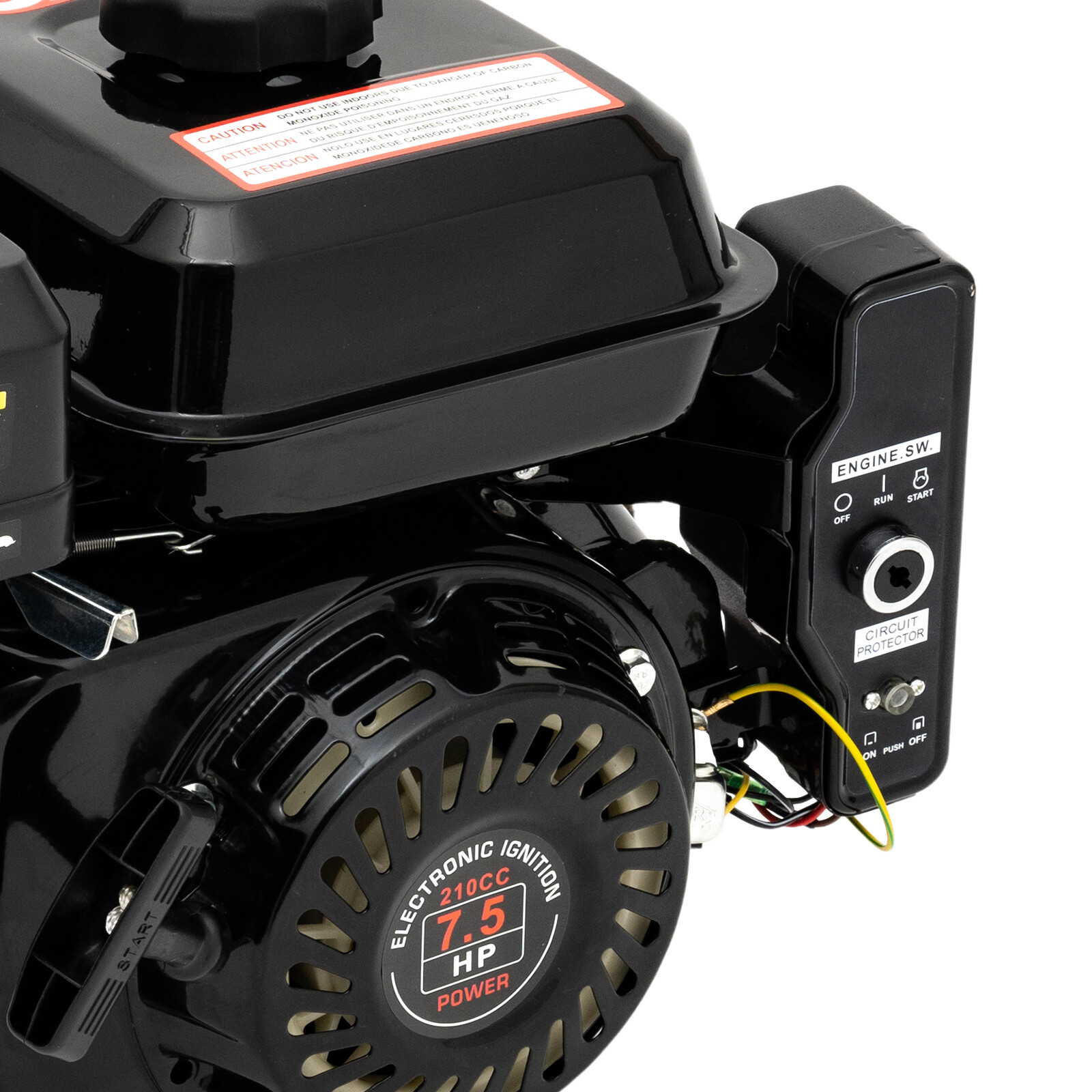 212cc 7.5 HP Electric Start Horizontal Engine Go Kart Gas Engine Motor 4-Stroke