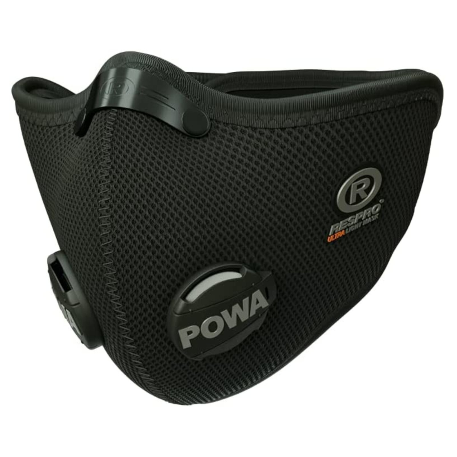 Respro Ultralight Mask (Black, Medium)