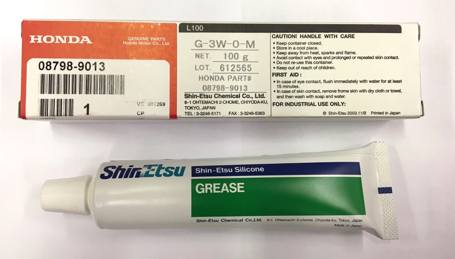 NEW Genuine OEM Honda Shin-Etsu Silicone Grease 08798-9013