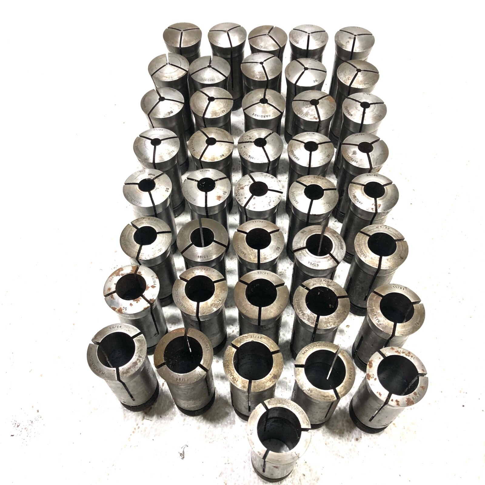 Hardinge 5C Round Collet Run, Various Sizes, Dropdown Menu — Select Size