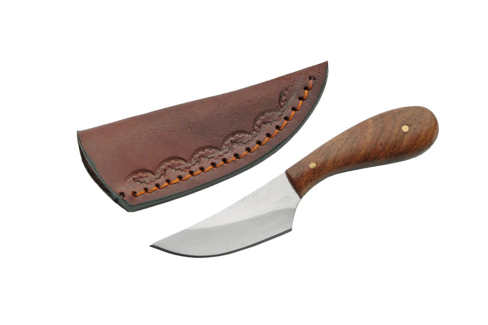 Native American Indian Style Small Skinning Patch Knife 4.5" Overall + Sheath