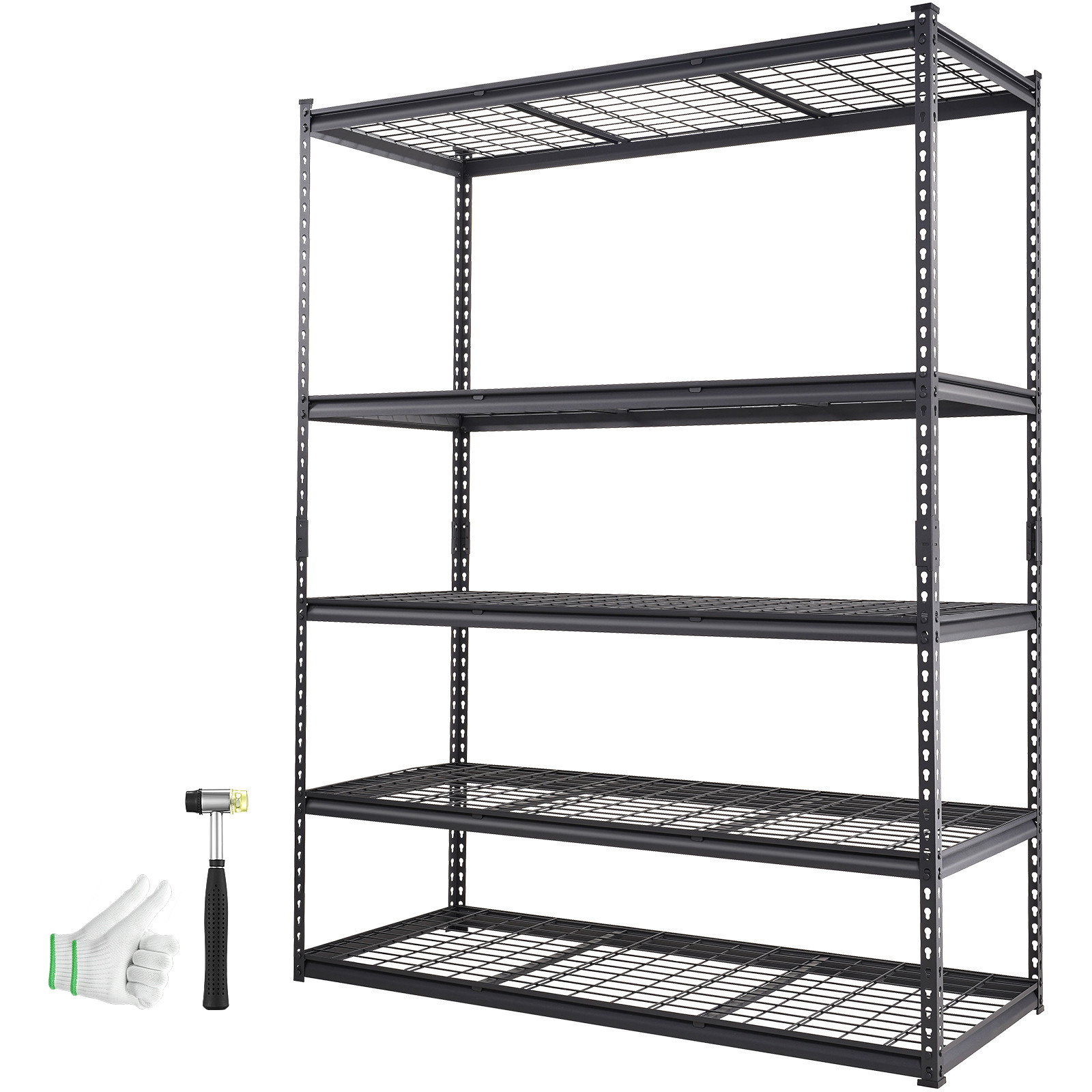 Storage Shelving Unit 24*60*78" Garage Rack 5-Tier Adjustable 2000 lbs Load