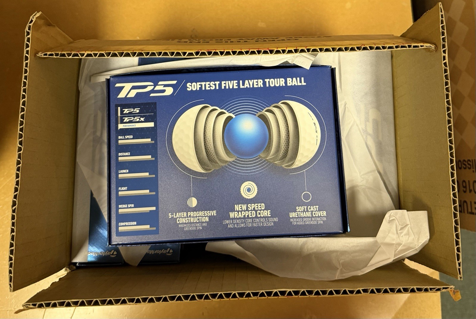 NEW 2025 TaylorMade TP5 Golf Balls - 6 DOZEN PACK White - Free Shipping