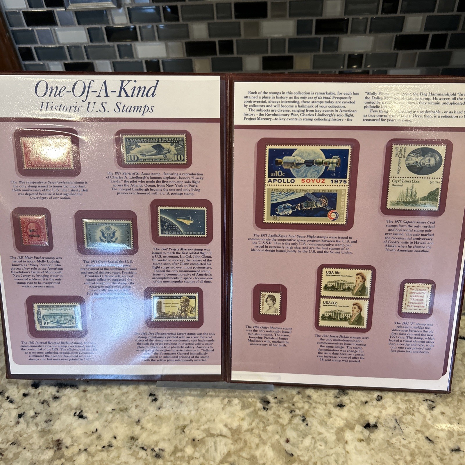 One of a Kind - Historic U.S. Stamps Postal Commemorative Society Binder