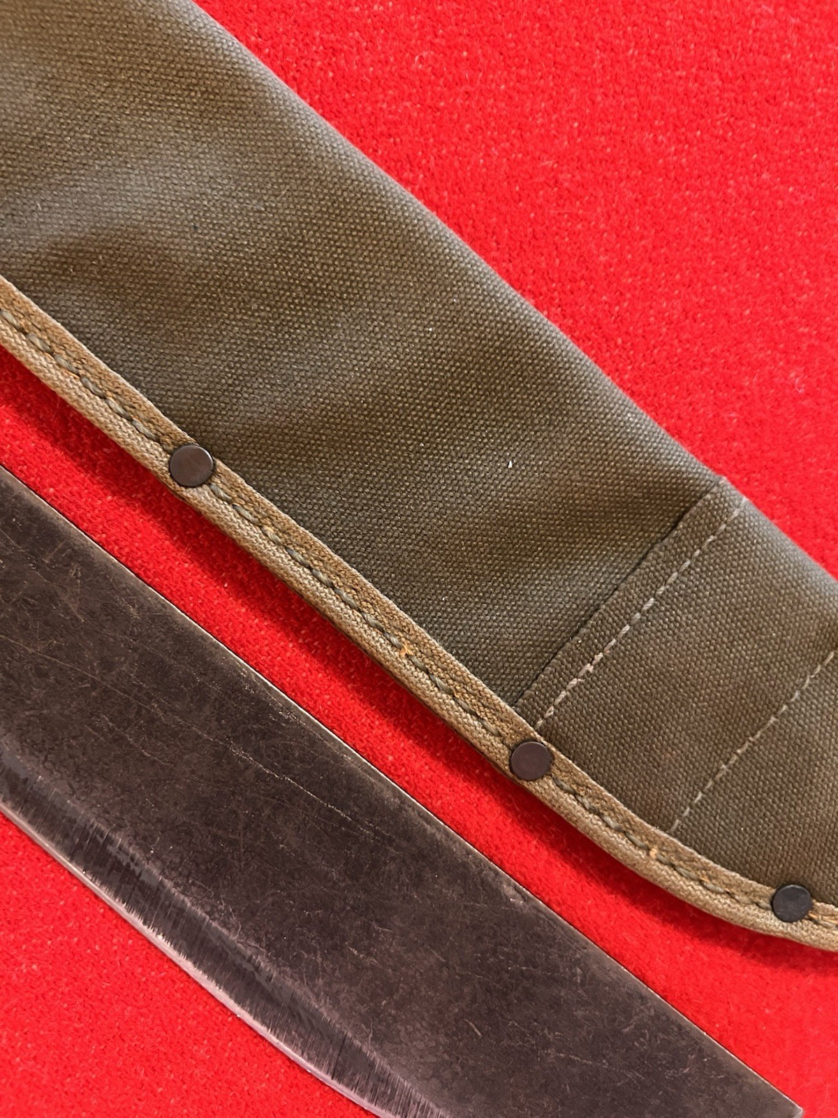 WWII Machete M1942 "TRUE TEMPER 1945")& NOS Unissued "Transitional" Scabbard!