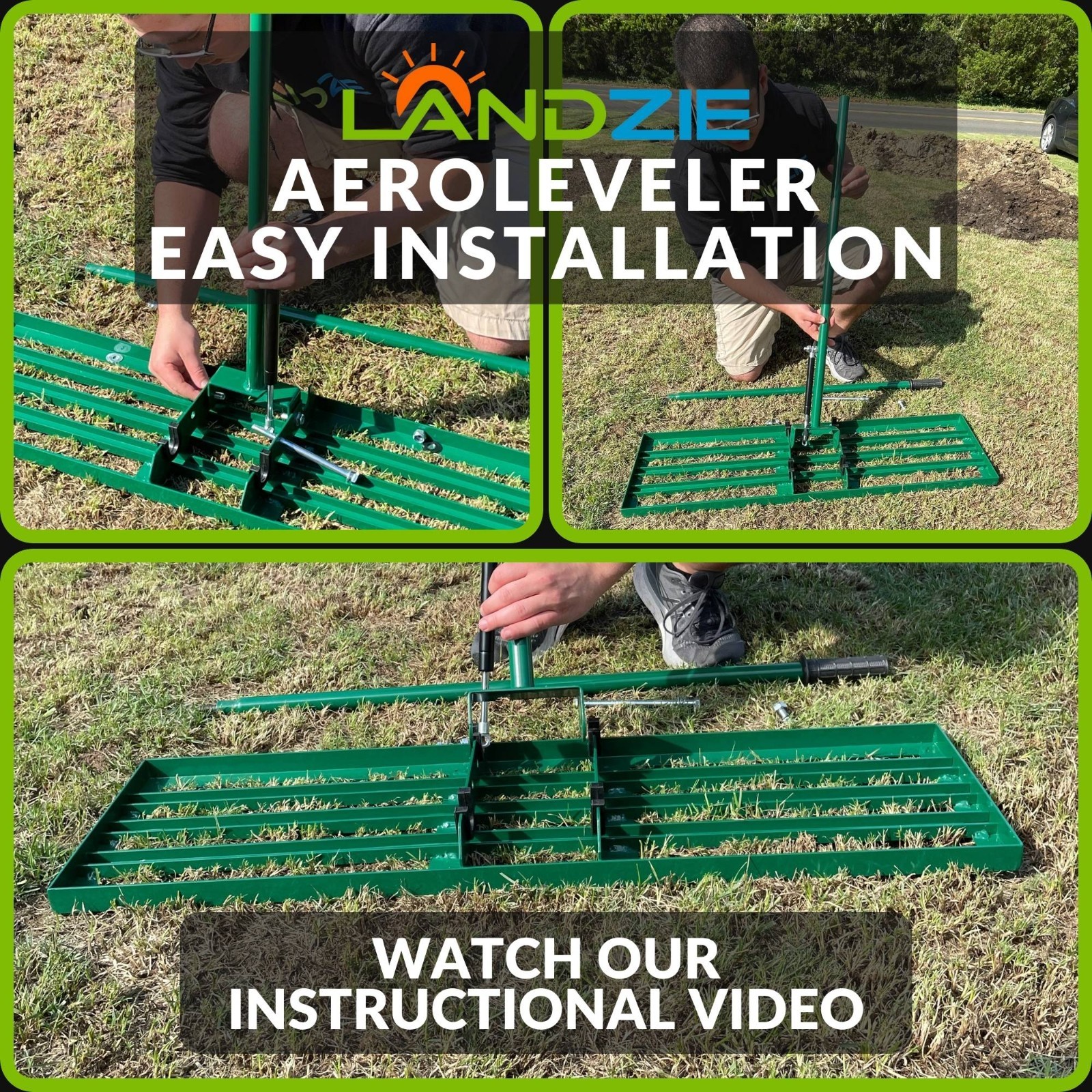 Landzie AeroLeveler - (Pneumatic 48" Leveling rake)