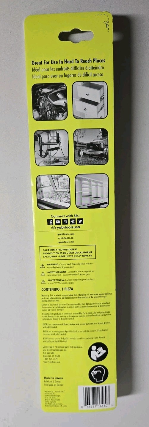 Ryobi SpeedLoad A10FB1G 11" Flexible Shaft Extension & Bit Holder For 1/4"