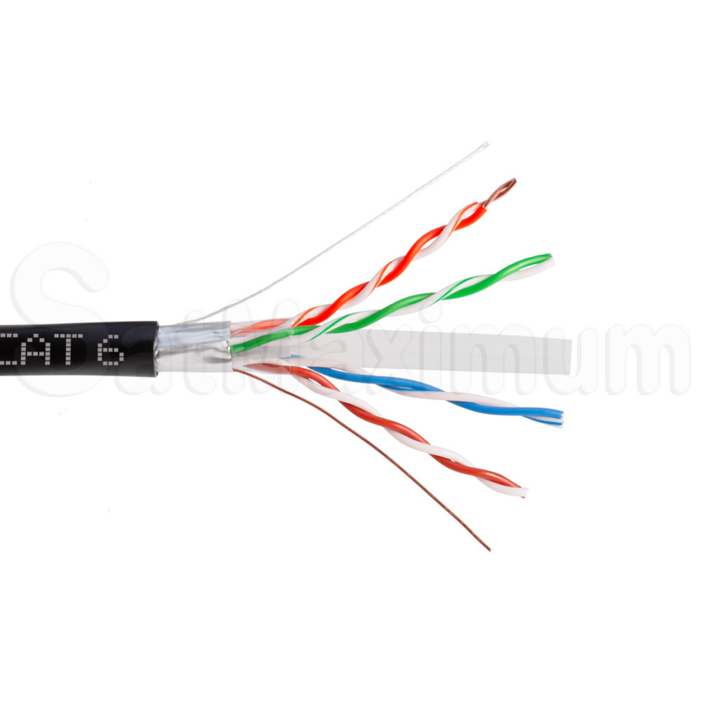 OUTDOOR Cat6 Cable Waterproof 1000ft Direct Burial Ethernet 23AWG 500ft Solid