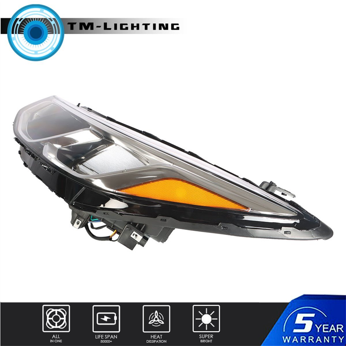 Headlights Headlamps For 2016 2017 2018 19 Chevrolet Cruze Sedan Pair Set