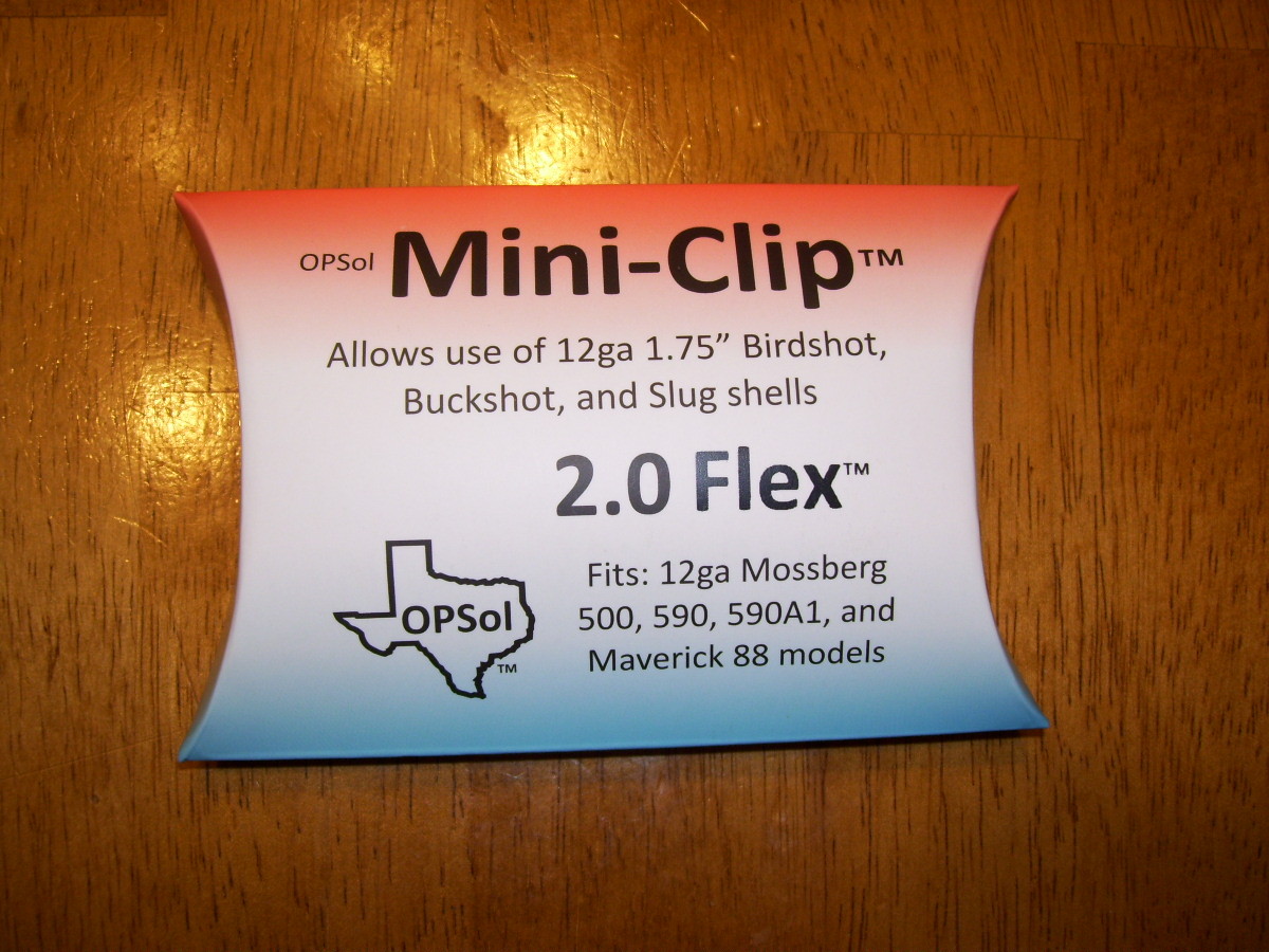 OPSol Mini-Clip™ 2.0 Flex™ - made in USA - fits 12 ga Mossberg 500 590 & Mav 88