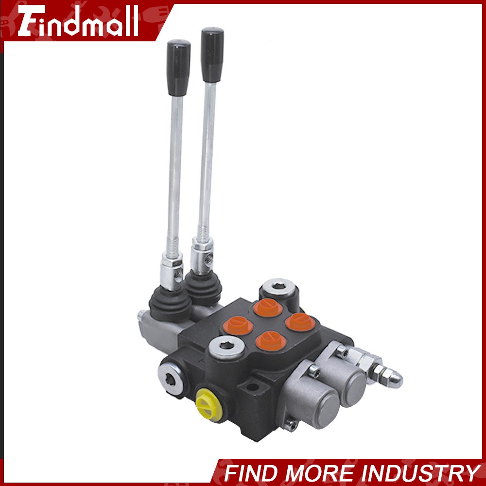 Findmall 2 Spool Hydraulic Control Valve Double Acting 13 GPM +Conversion Plug