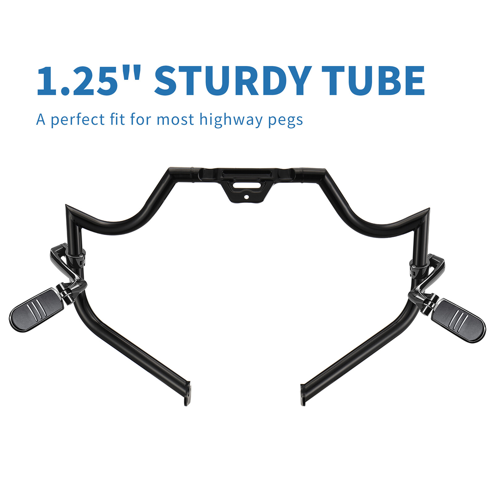 Engine Guard Highway Meathook Crash Bar for Harley Softail 2018-2023 Black