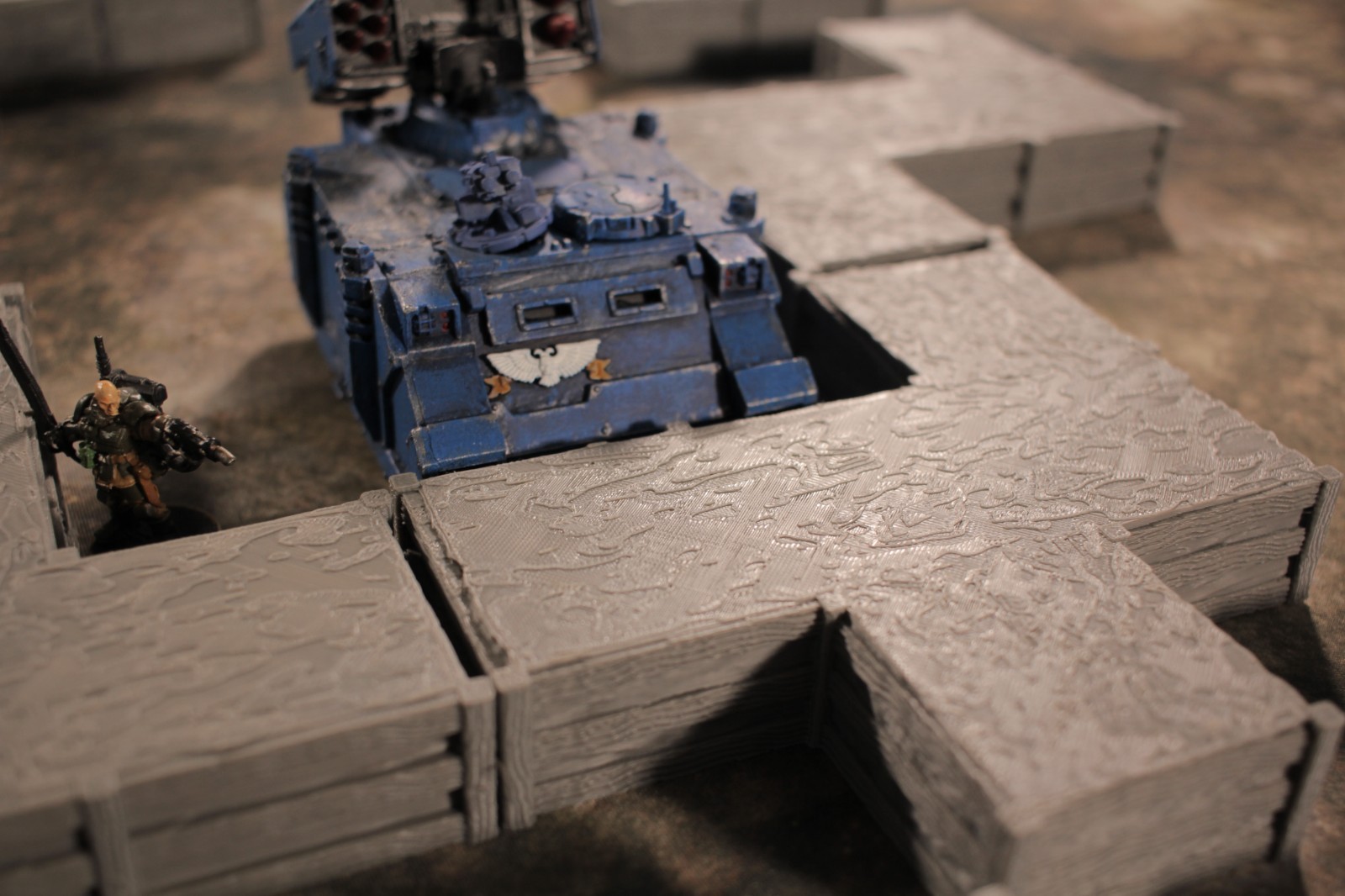 Modular Trench Terrain, Trench Crusade, Warhammer 40,000, 40k,