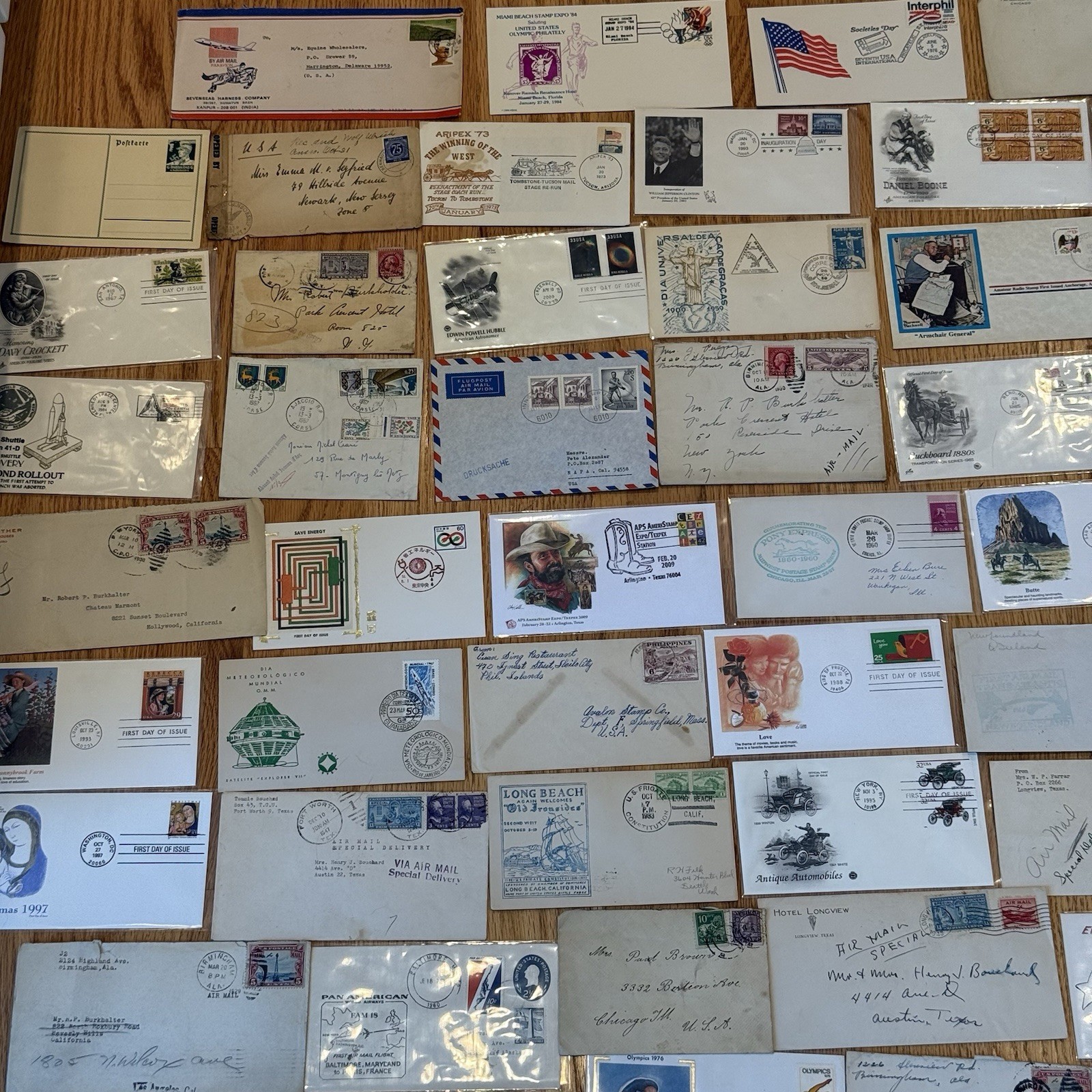 100 Early Postal Covers Random Pull 1890-1960 FDC Airmail Estate Lot