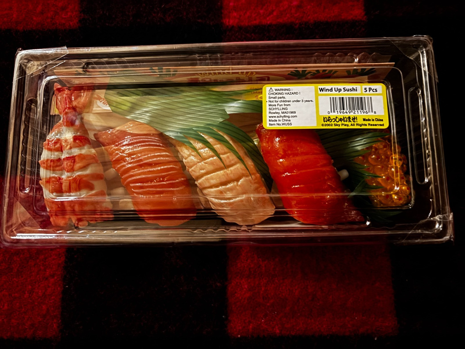WIND UP SUSHI 5 pieces: Tuna Shrimp Toro Salmon Roe in Original Box MIB