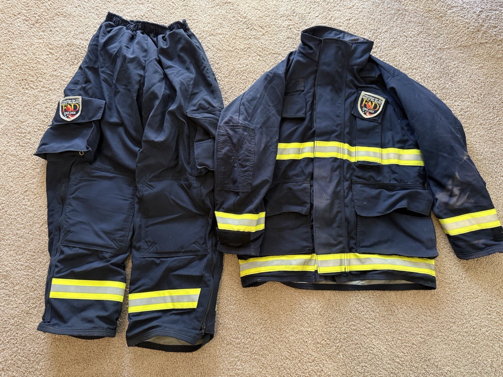 FIRE-DEX FIRE URBAN SEARCH & RESCUE EMS GEAR NOMEX JACKET 42 & PANTS  40