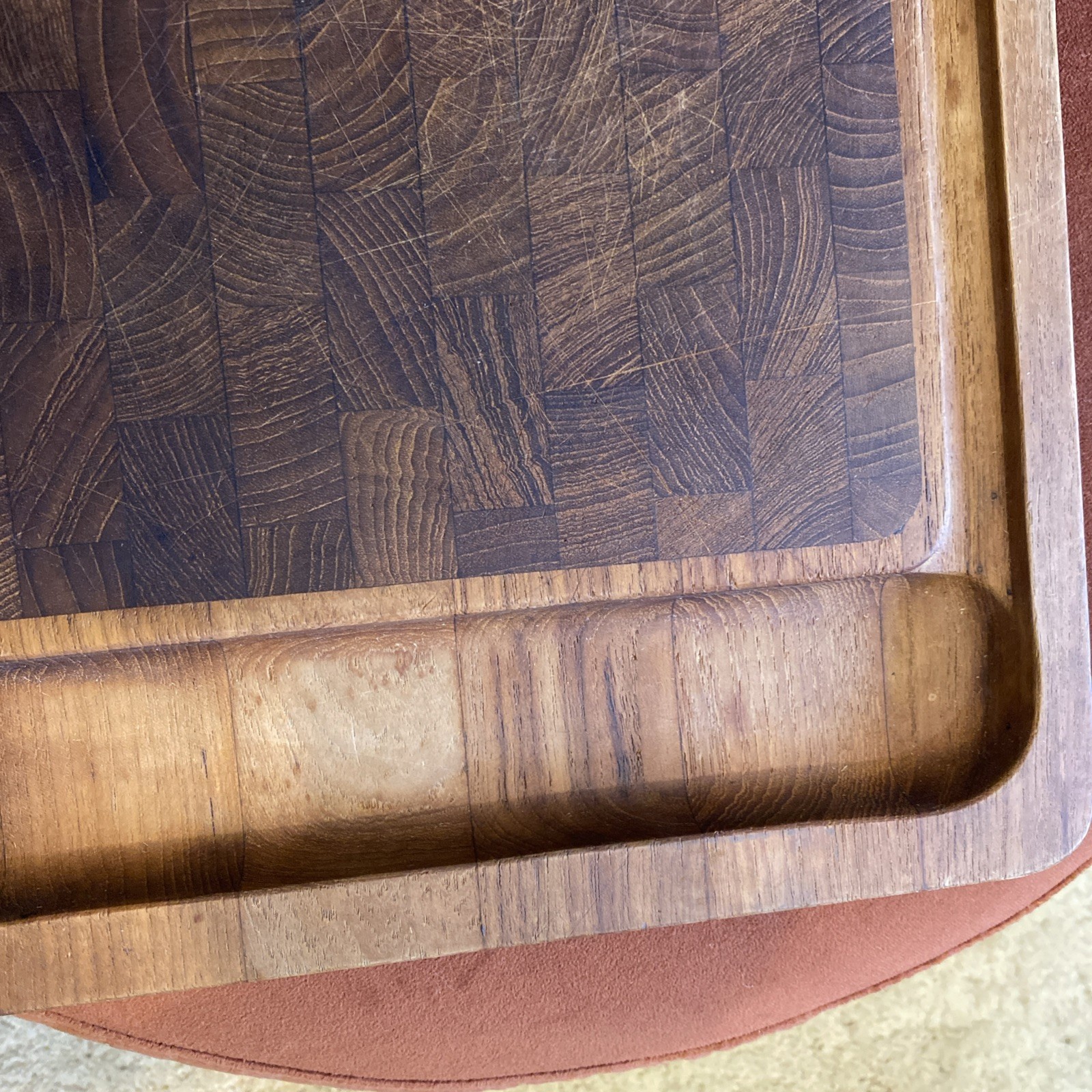 Vintage Dansk Jens Quistgaard rectangular Teak Cutting Board Denmark 17x11 HTF