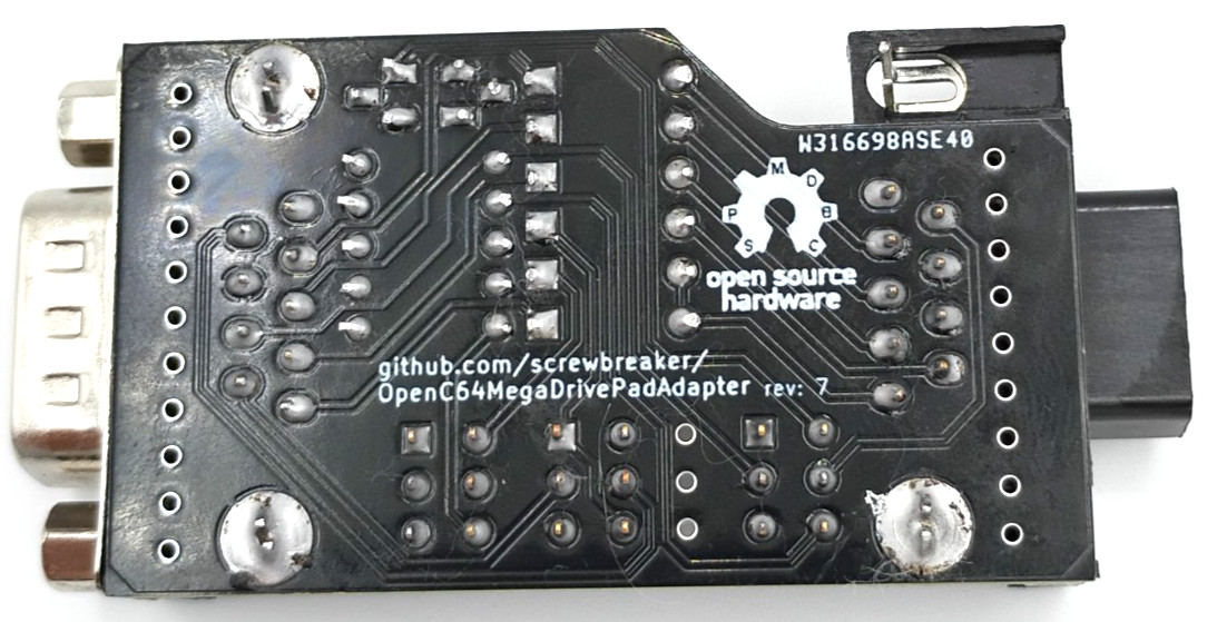 Commodore 64 & Amiga Adapter For Using Sega Genesis Gamepads - USA Seller