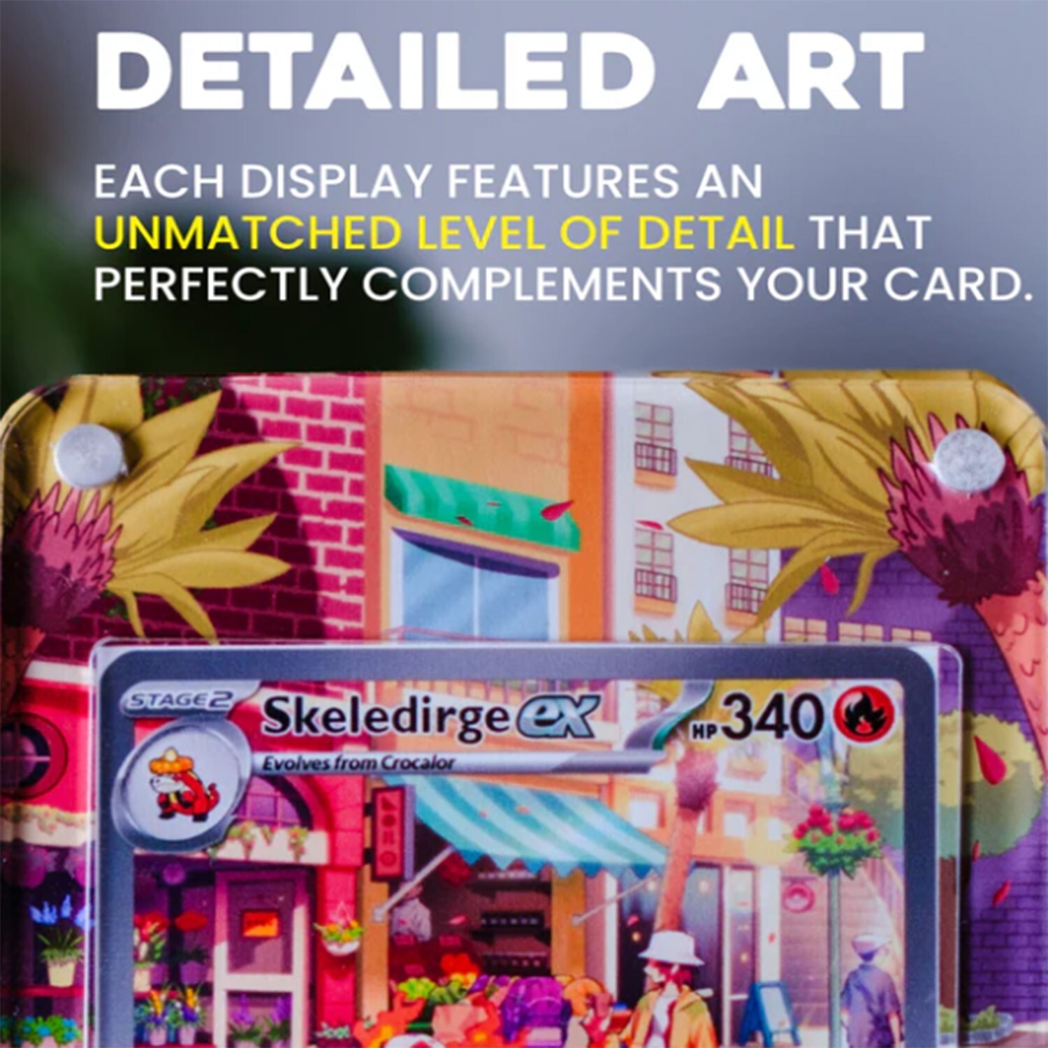 Mew ex 232/091 Sv Paldean Fates Holo Display Case Extended Art for Pokemon Card