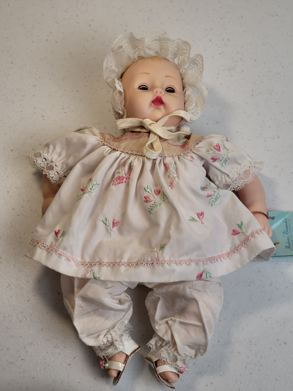 Vtg Madame Alexander Huggable Huggums Baby Doll 70s 75th Anniv Sleepy Eyes
