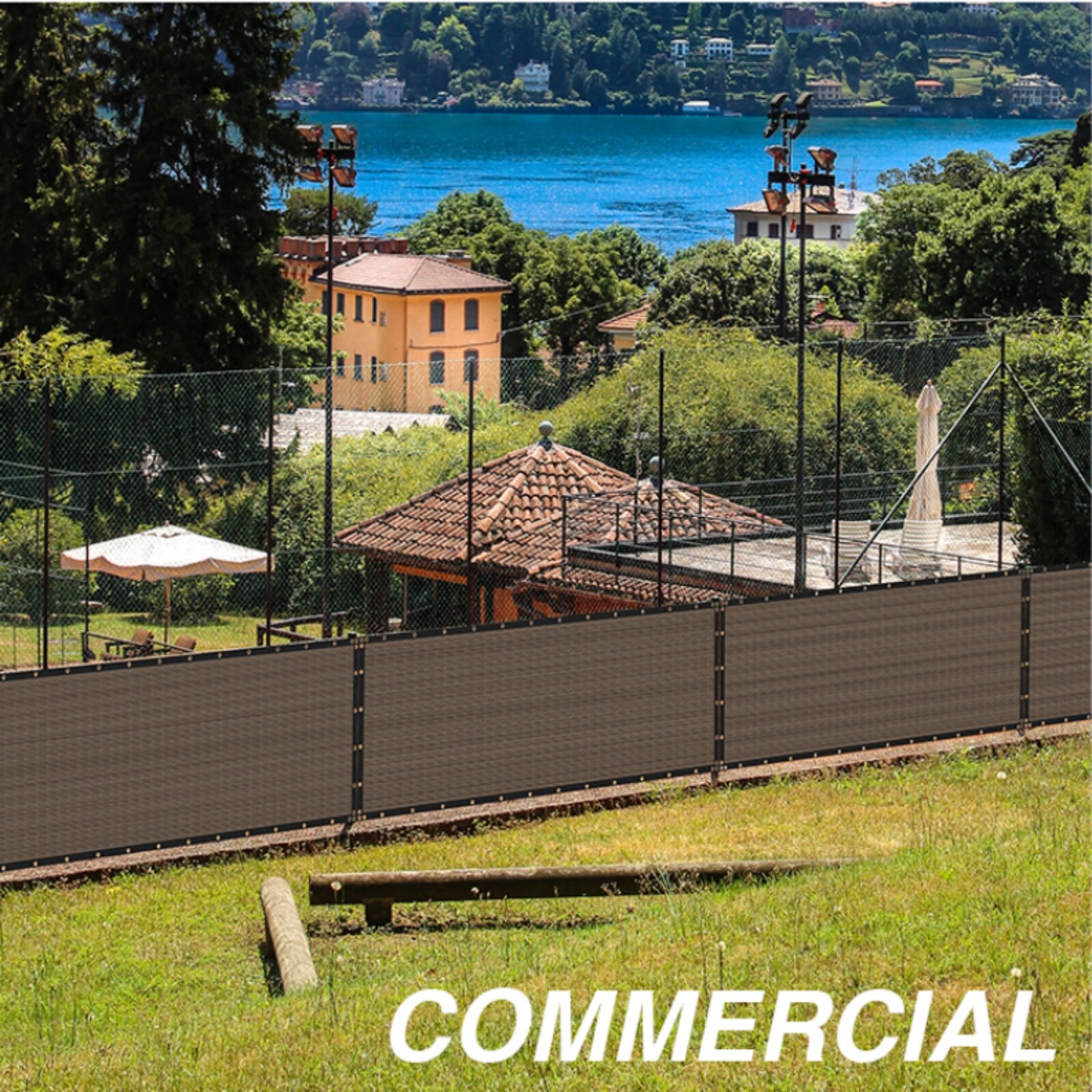 4/5/6/8 ft Privacy Fence Screen Garden Yard UV Windscreen Mesh Shade Net Cover