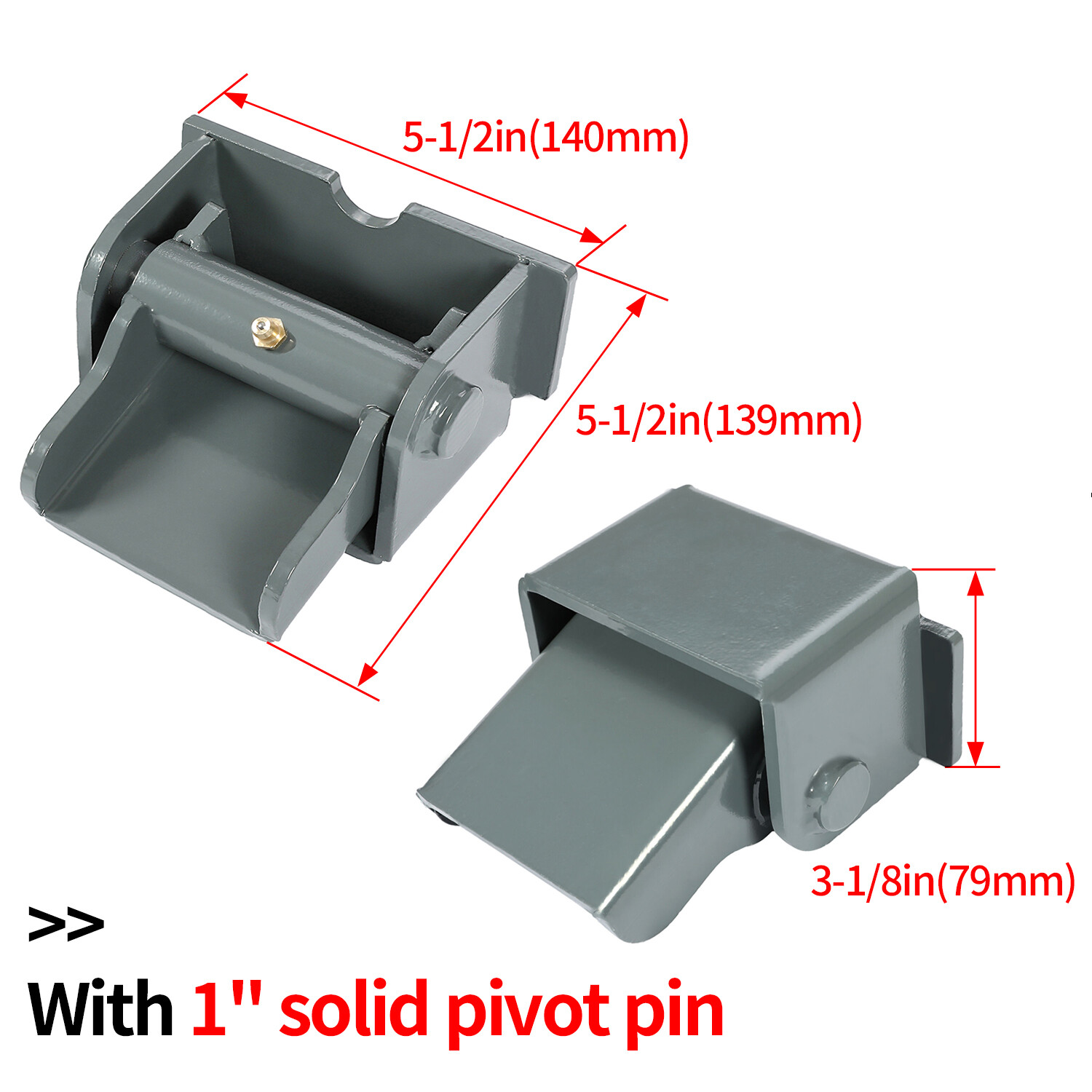 2X Dump Truck Trailer Dump Body Hinges Heavy Duty Steel Weld on Powder Coated