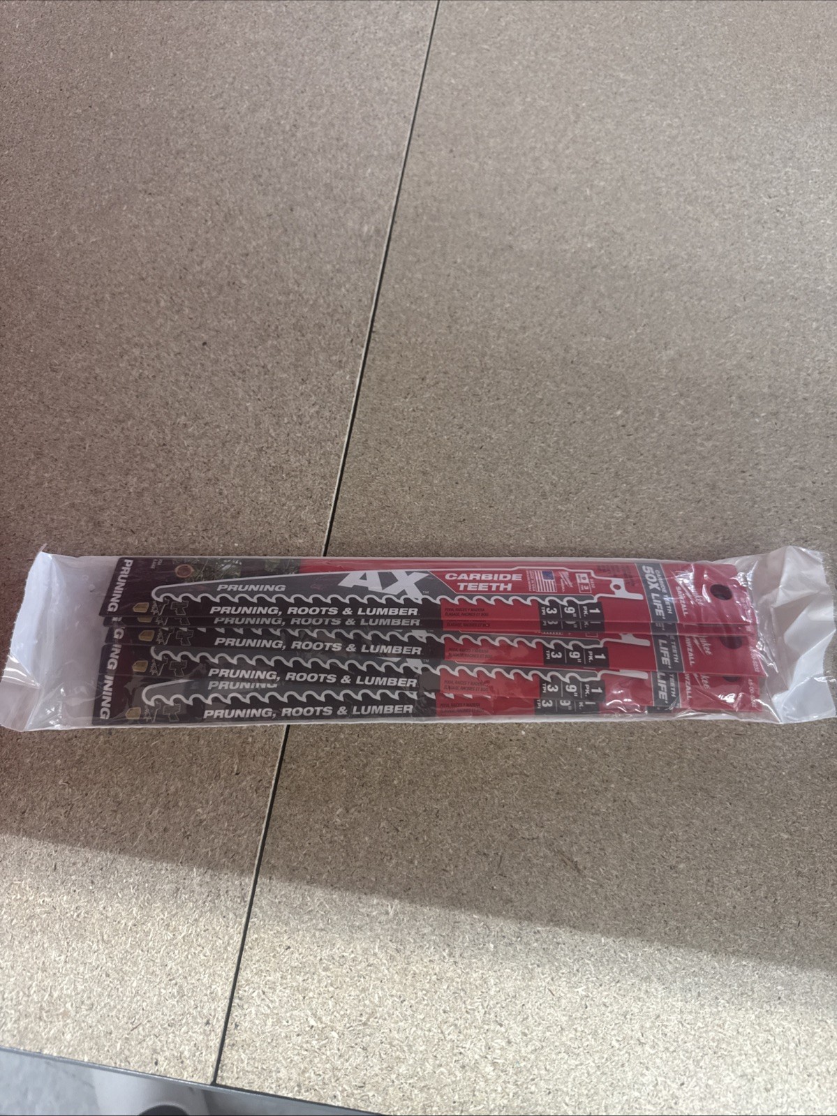Milwaukee (5) 48-00-5232 9'' 3 TPI The Ax Carbide Teeth For Pruning & Clean Wood