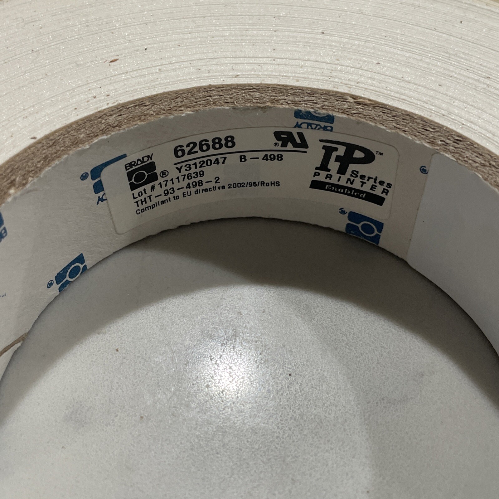 Brady Repositionable Multi-Purpose Vinyl Cloth Label Tape Tht-93-498-2 Roll