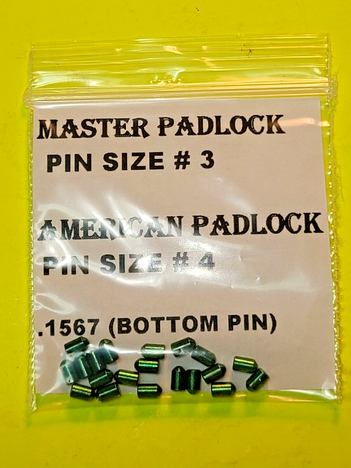 MASTER AMERICAN LOCK PADLOCK CYLINER REKEY PIN SET KIT LOT LOCKSMITH LOCK SPORT