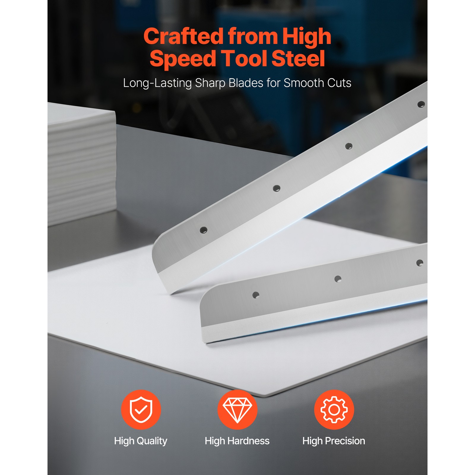 Uimoso Electric Paper Cutter with 17.72 in Width and 1.57 in Thickness