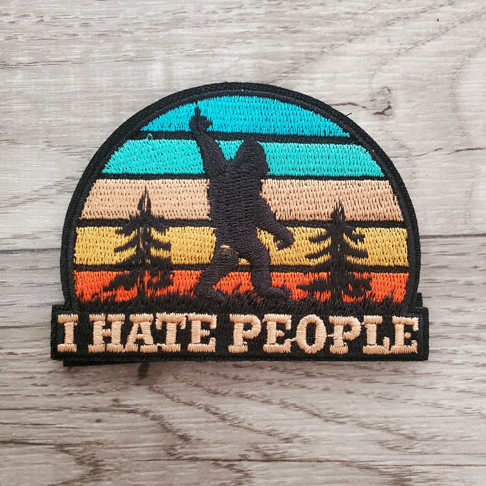 SASQUATCH BIG FOOT Sarcastic Funny Tactical Morale Patch Hook and Loop