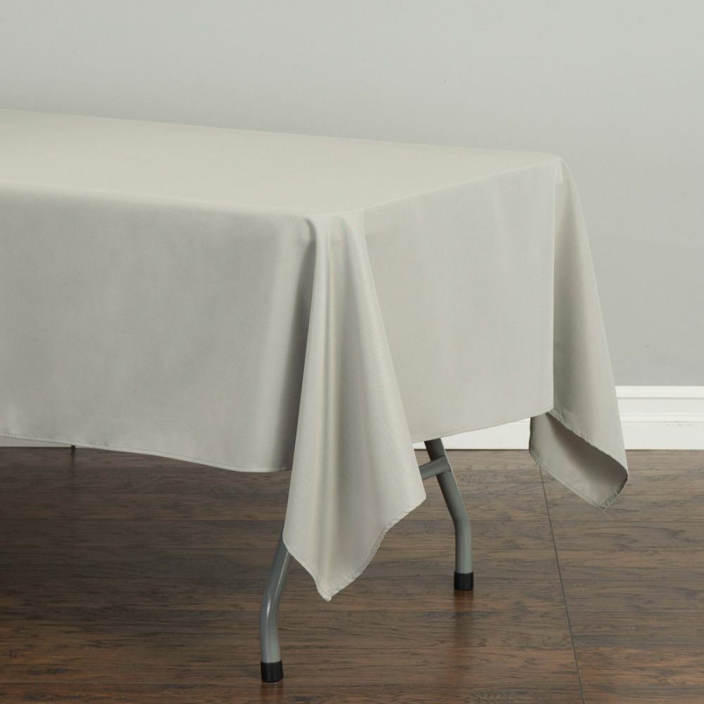 1 or 10 pcs 70 x 120 in. Rectangular Poly Tablecloth 33 colors Wedding Party